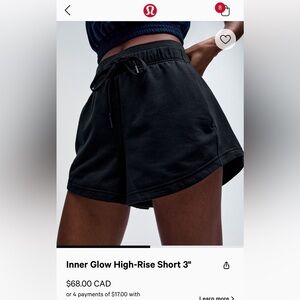 “Inner Glow” high rise 3” short